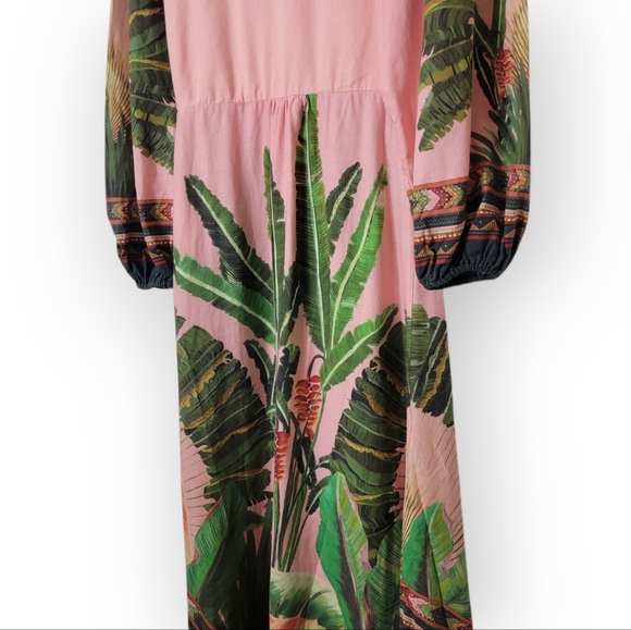 Farm Rio Amazonia Dress Linen Blend - Picture 7 of 8